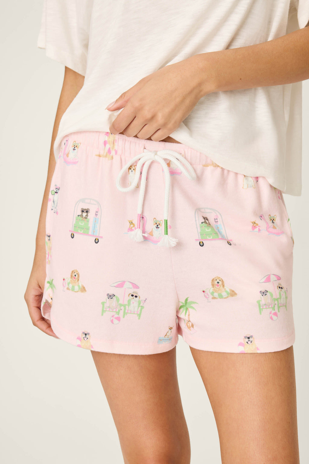 Pupcation Palms Sunnies & Sunshine PJ Shorts