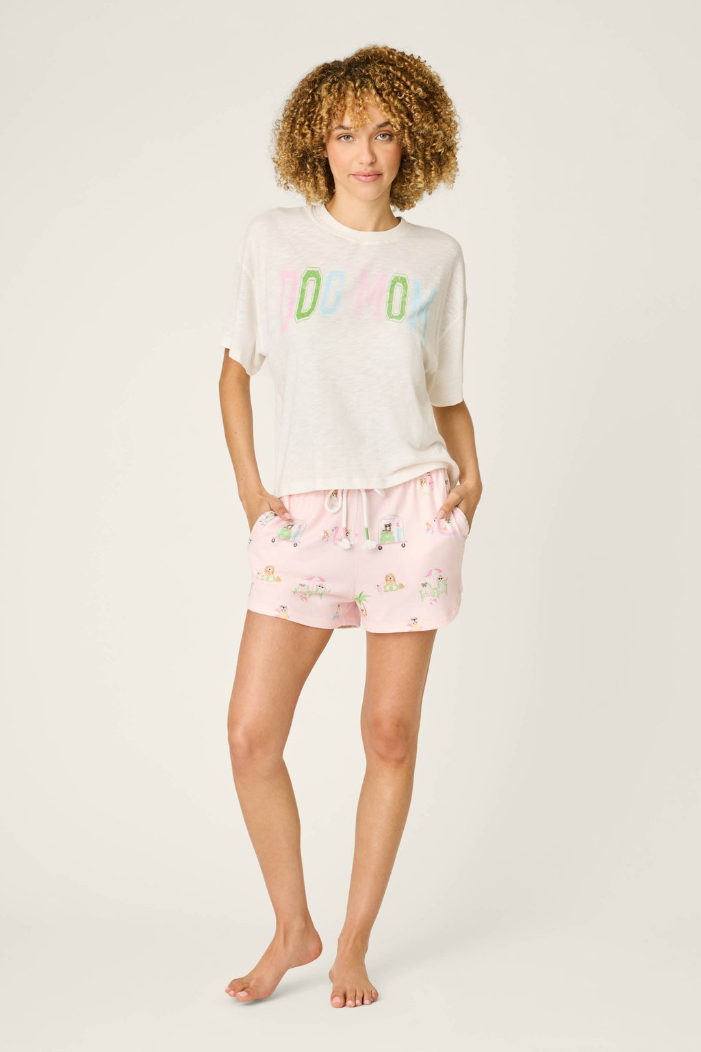 Pupcation Palms Sunnies & Sunshine PJ Shorts
