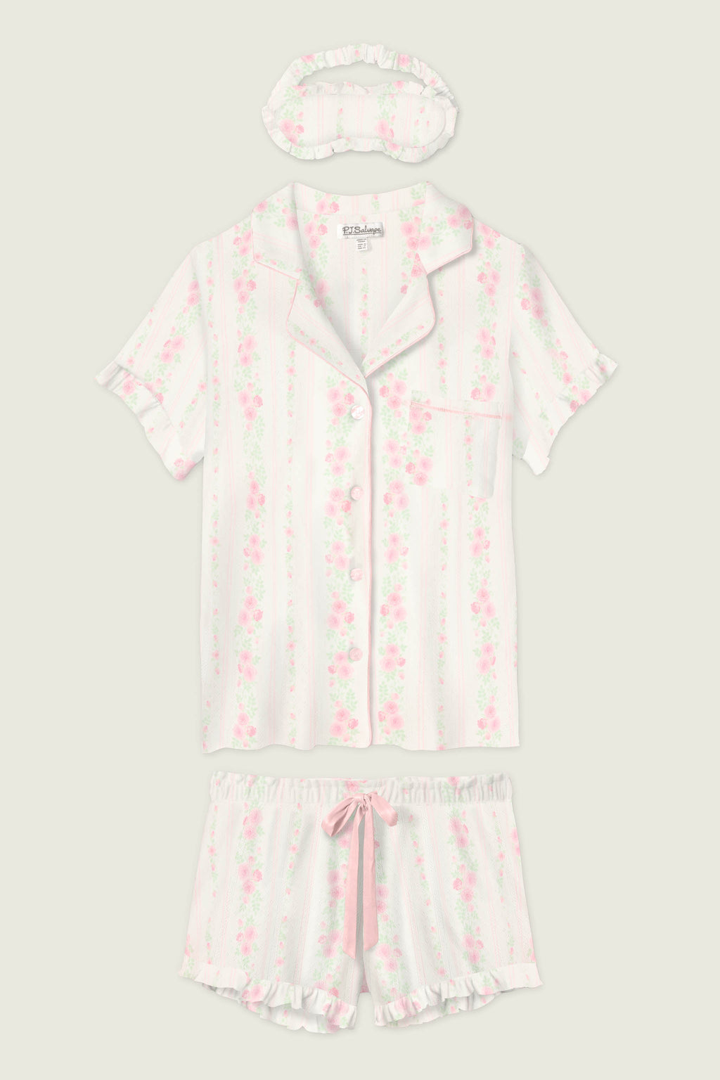 Roses Are Pink Petal Dream Pointelle 3-Piece PJ Set