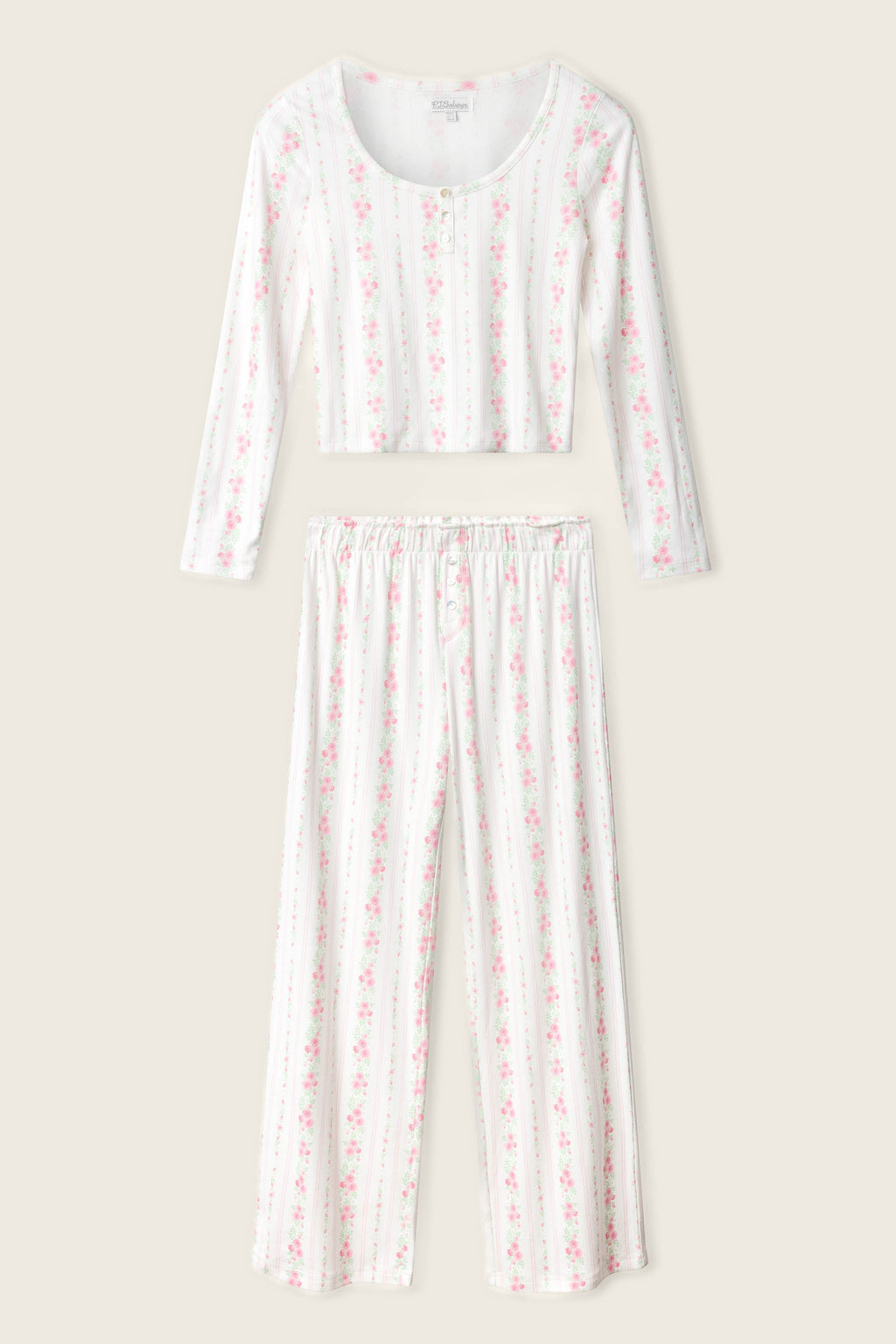 Roses Are Pink Petal Dream Pointelle PJ Set