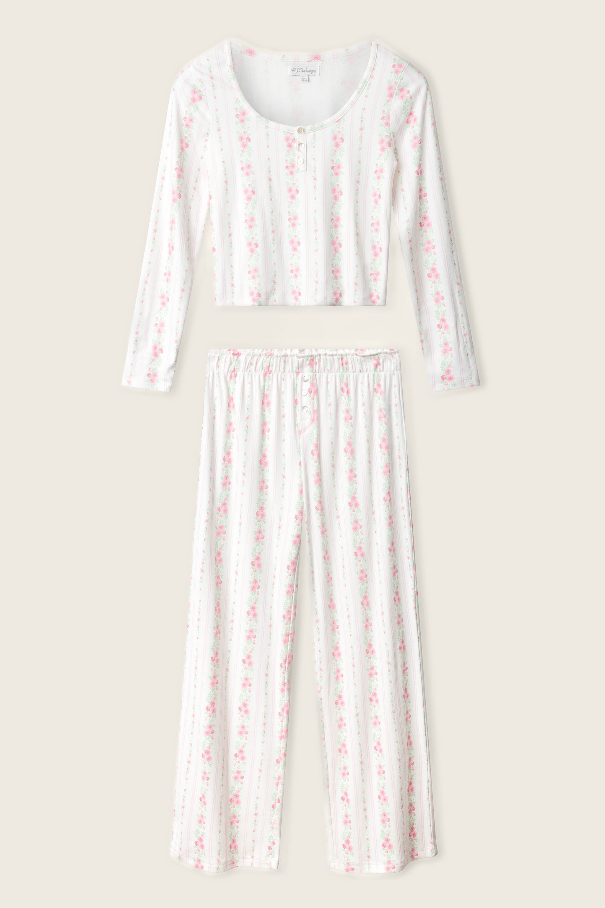Roses Are Pink Petal Dream Pointelle PJ Set