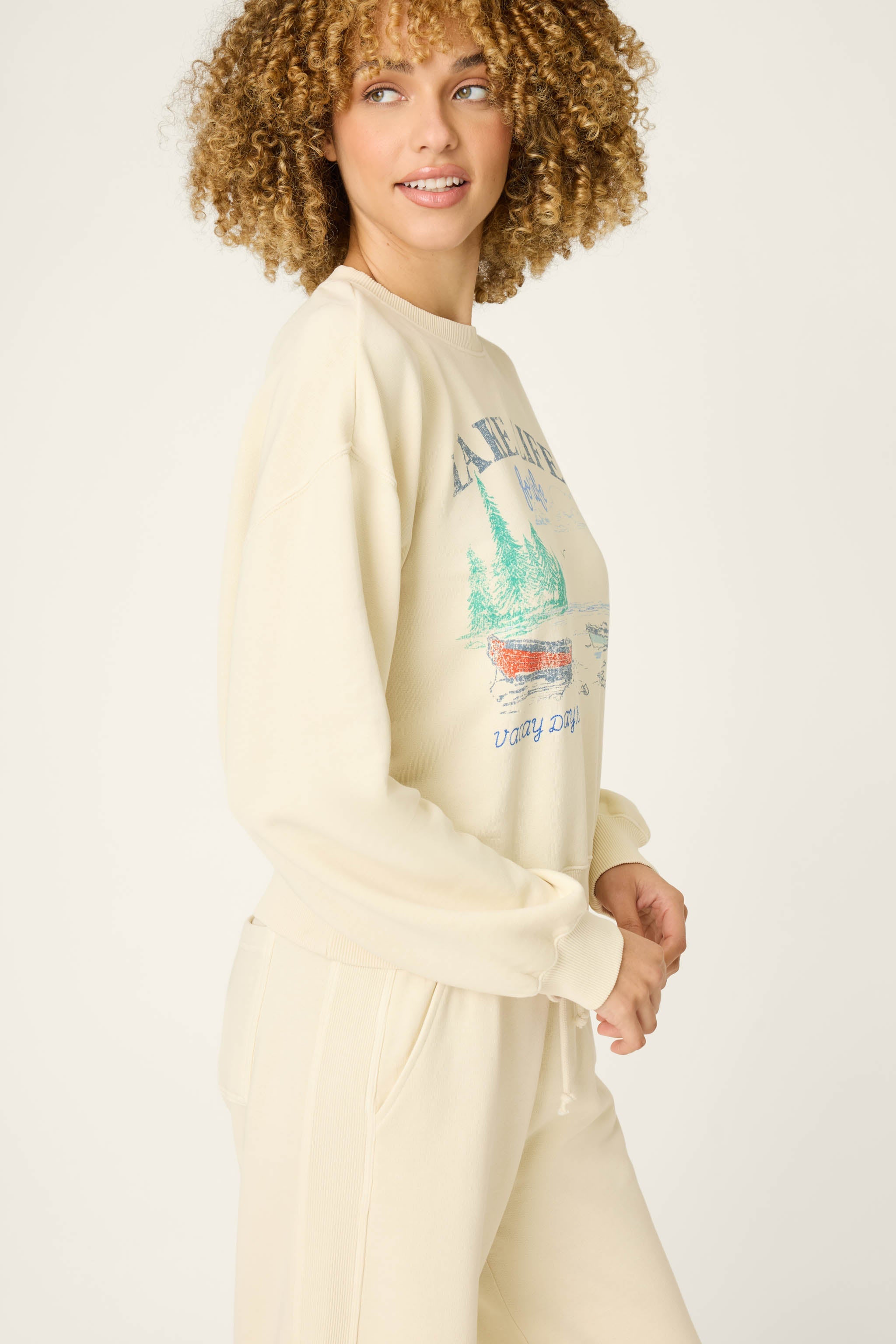 Washed Away Lake Life For Life Pullover Sweater