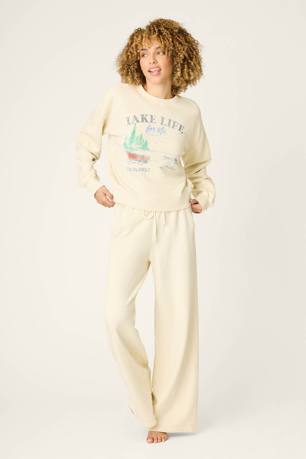 Washed Away Lake Life For Life Pullover Sweater
