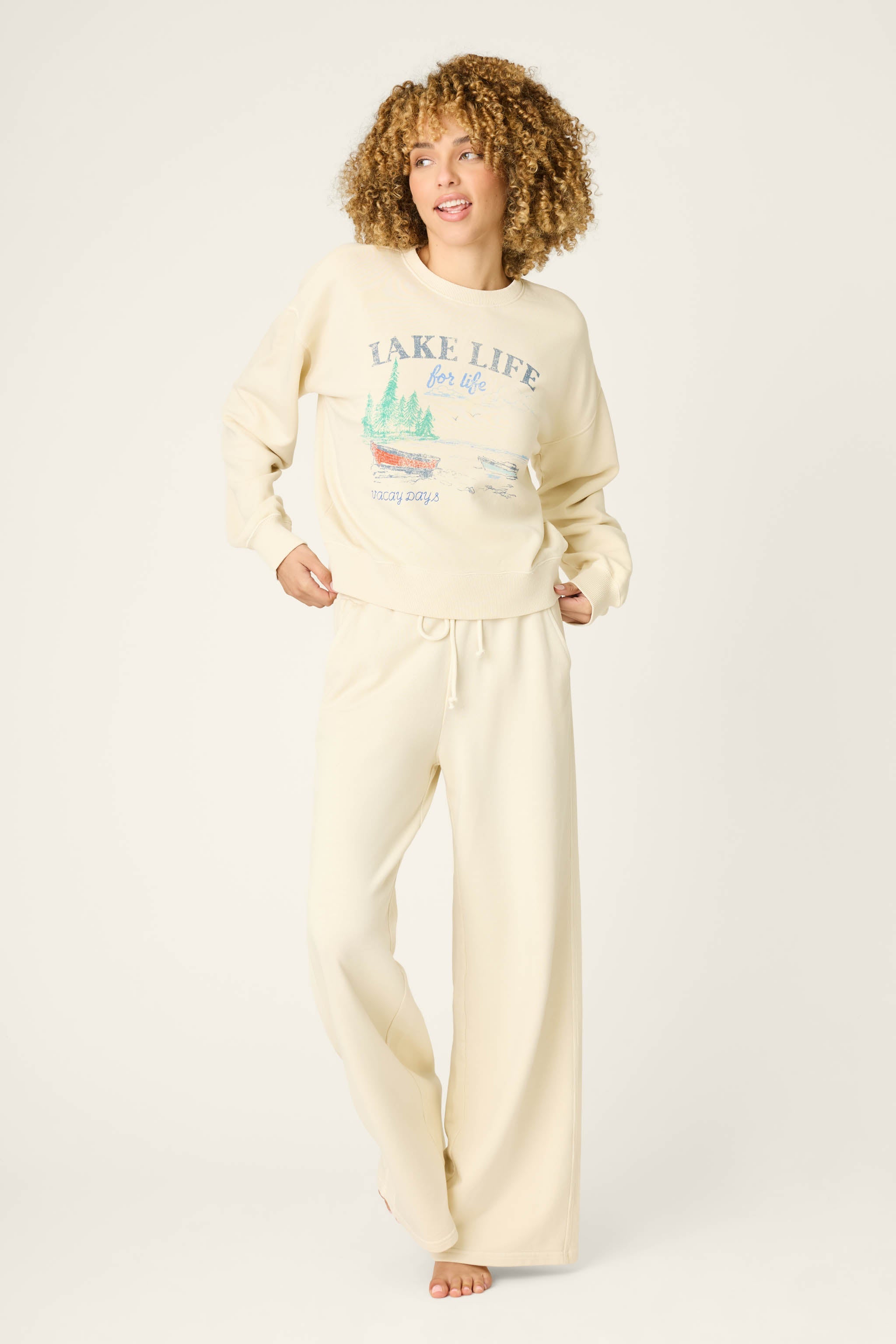 Washed Away Lake Life For Life Pullover Sweater