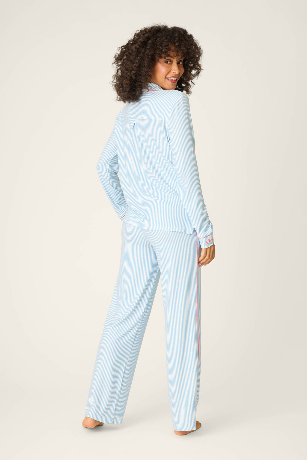 Western Blooms Blue Stripe Darlin 3-Piece PJ Set