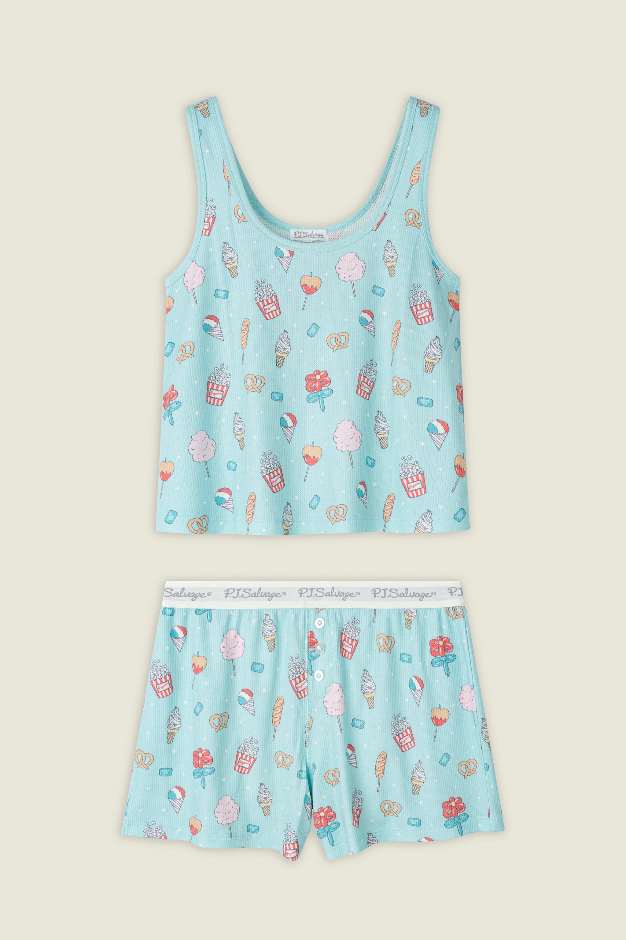 Boyfriend Boxer Boardwalk Bites Short Set