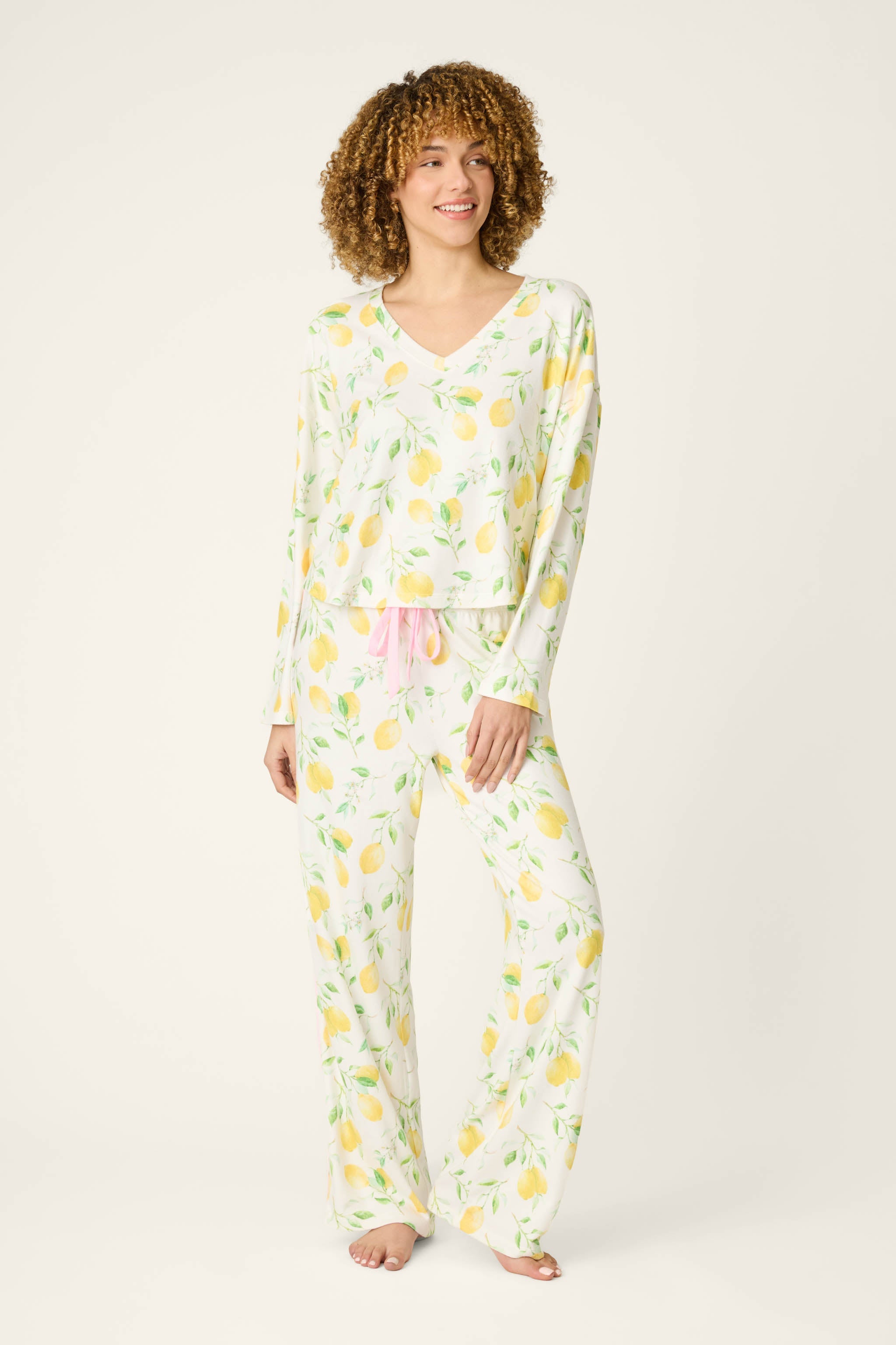 La Dolce Spritz Lemon Zest Pajama Pants