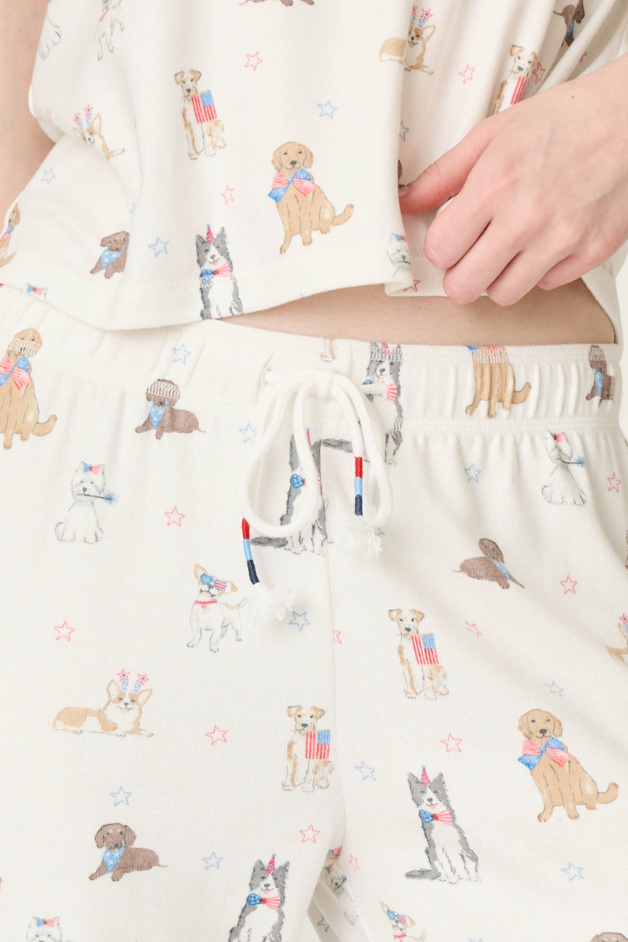 Red, White, & Woof Patriotic Pups Banded Pants