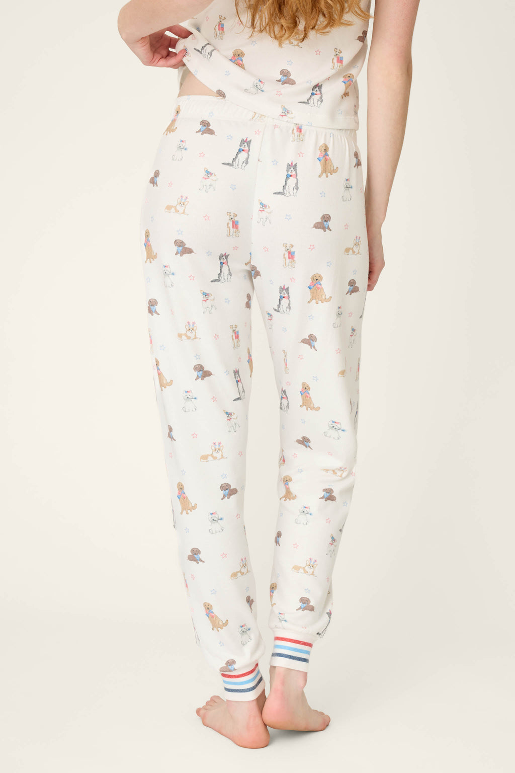Red, White, & Woof Patriotic Pups Banded Pants