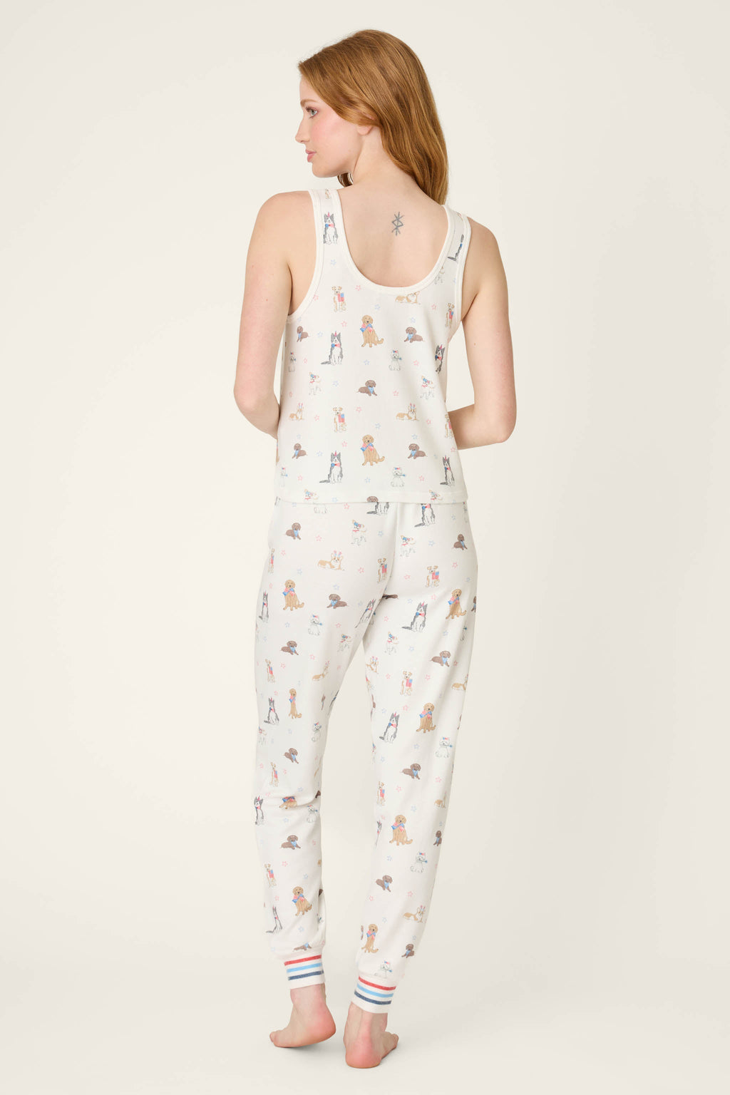 Red, White, & Woof Patriotic Pups Long PJ Set