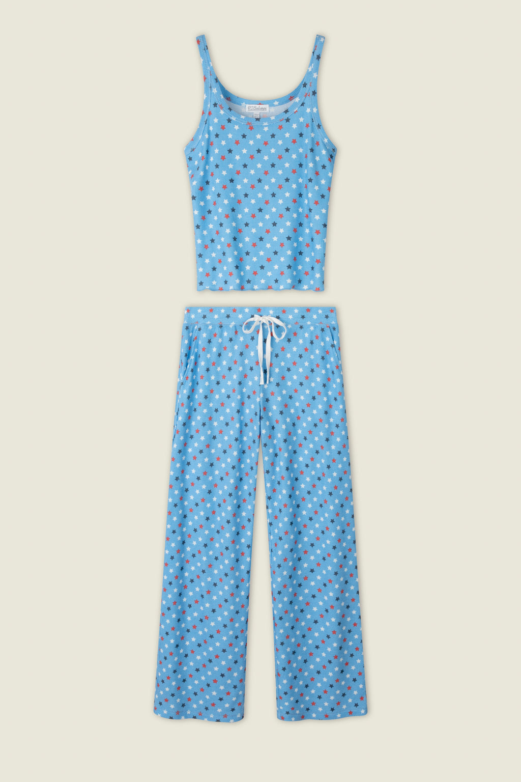 Star Spangled Summer Bay Blue Star Print PJ Set