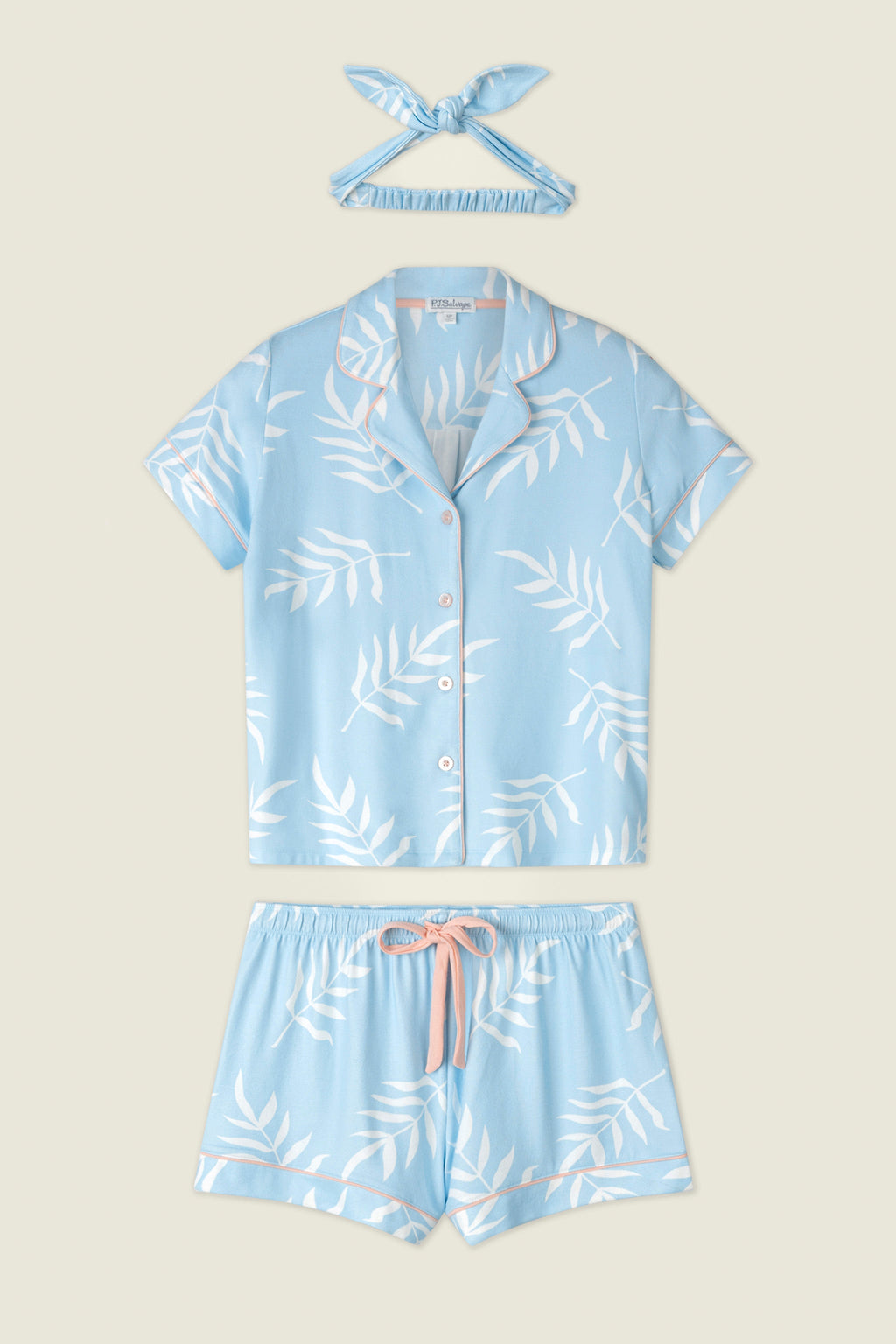The Coastal Club Crystal Waters 3-Piece Short PJ Set