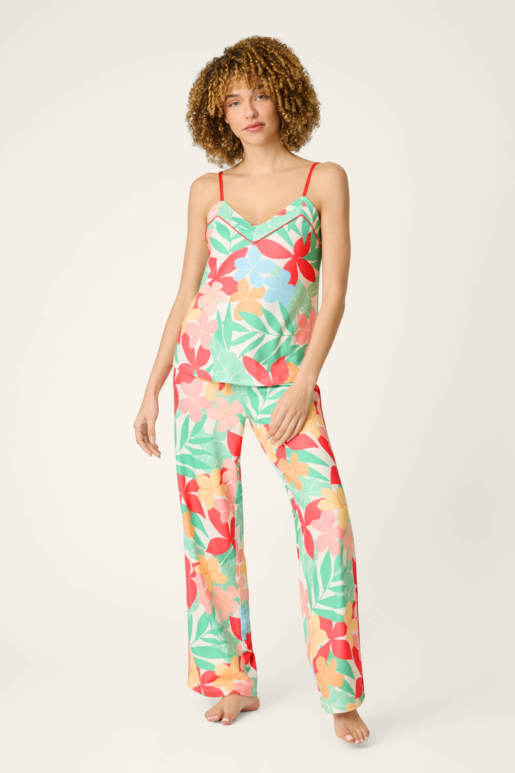 The Coastal Club Sunset Blooms Long PJ Set