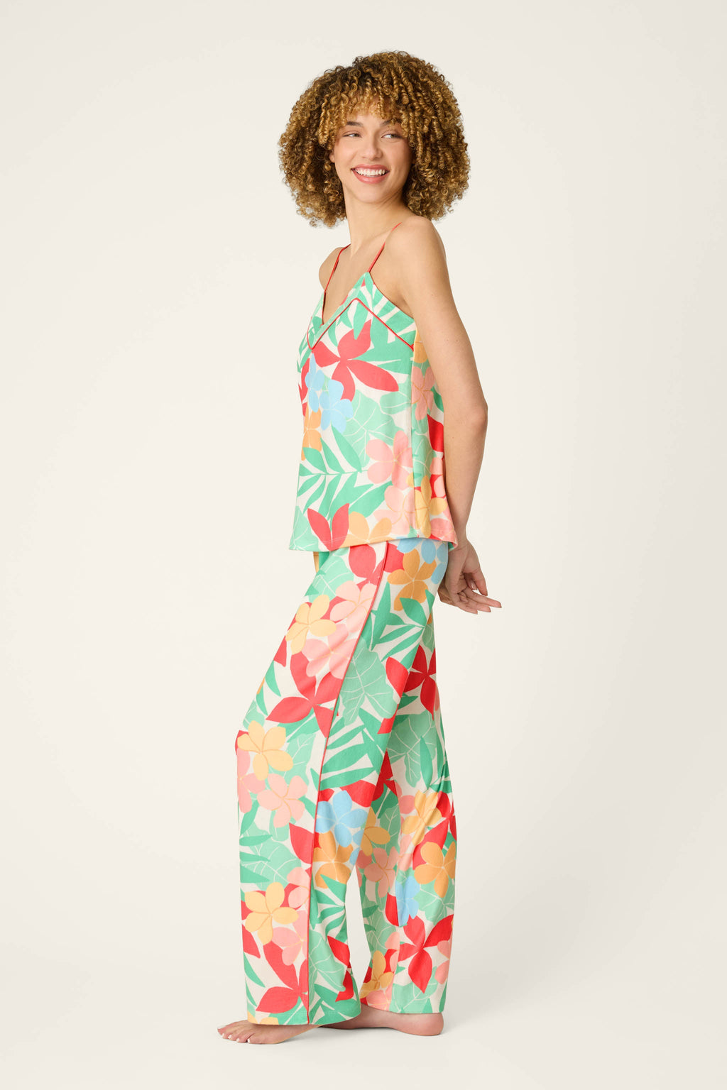 The Coastal Club Sunset Blooms Long PJ Set