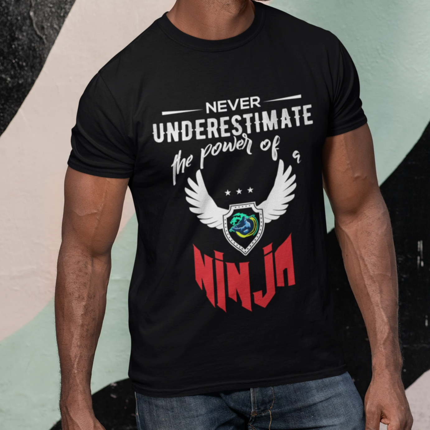 Red Ninja Logo Short Sleeve T-Shirt