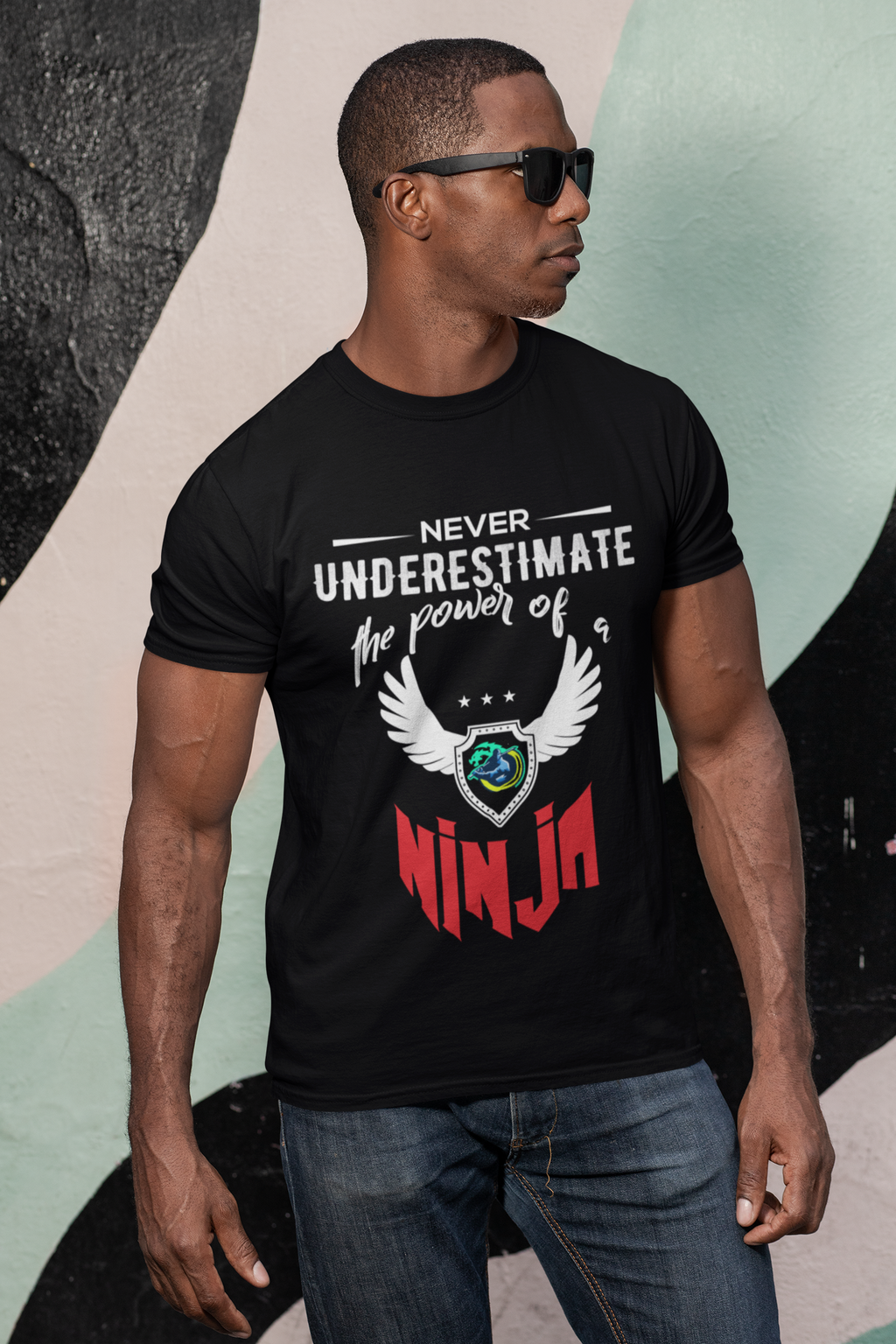 Red Ninja Logo Short Sleeve T-Shirt