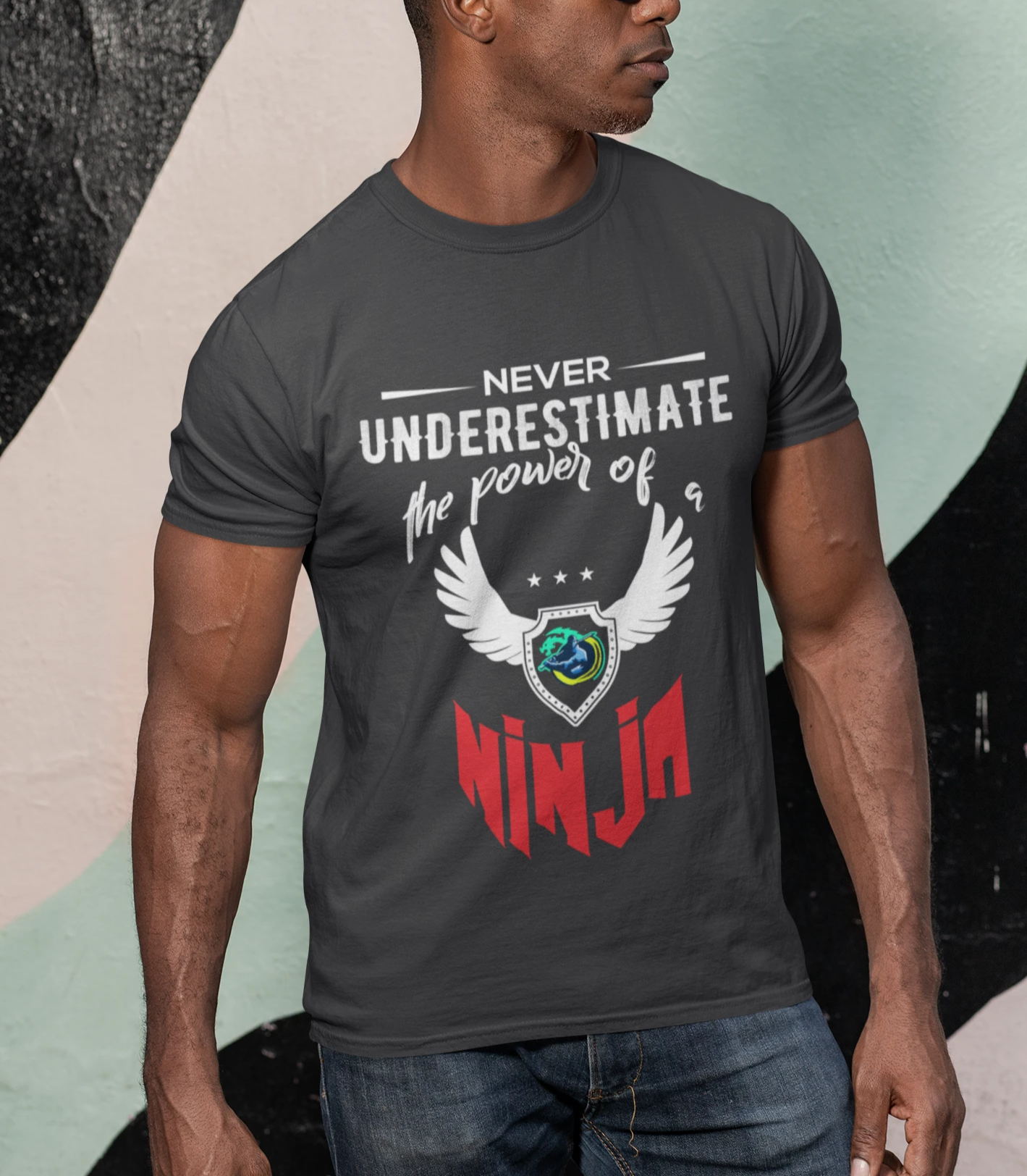 Red Ninja Logo Short Sleeve T-Shirt
