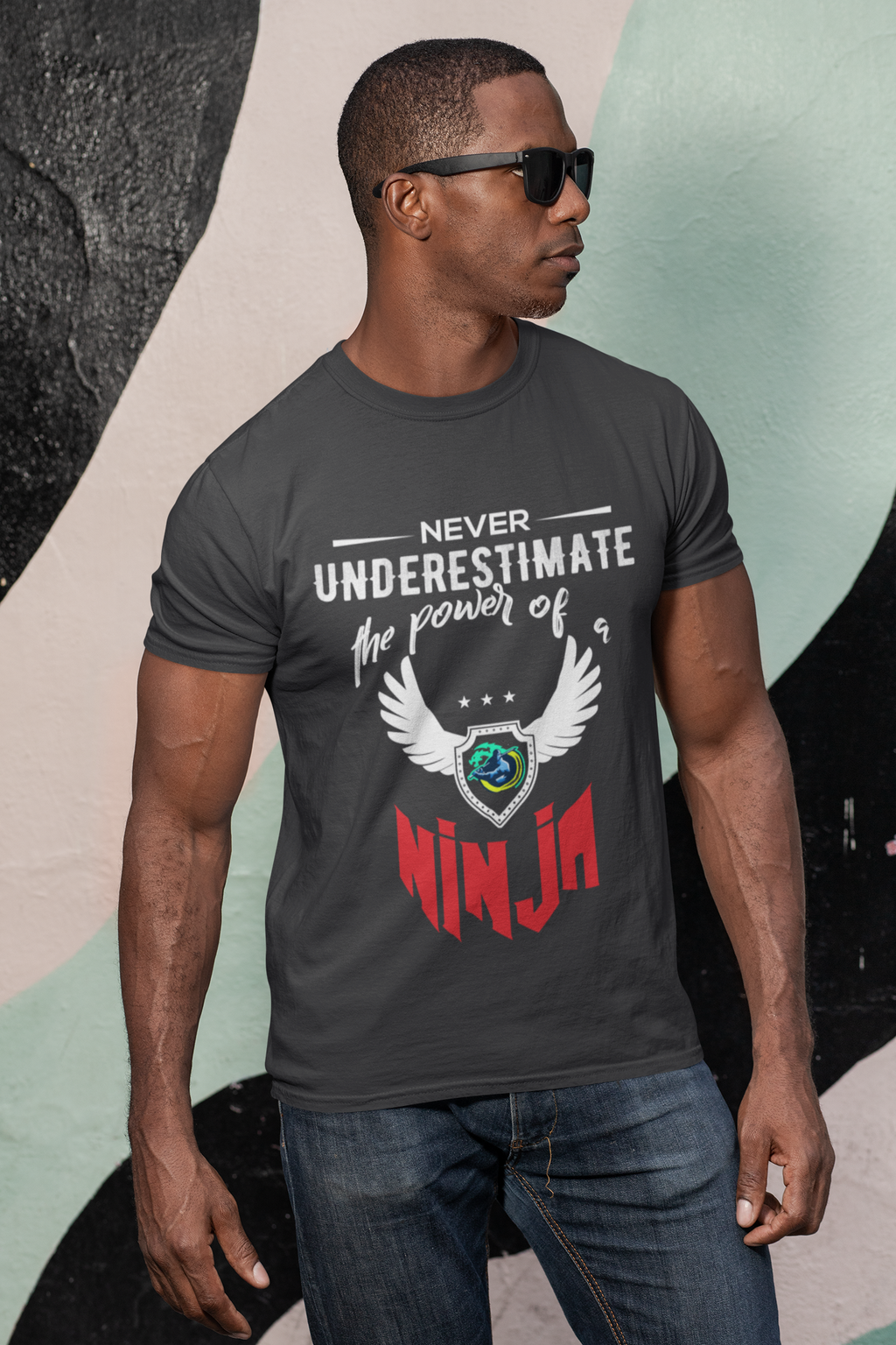 Red Ninja Logo Short Sleeve T-Shirt