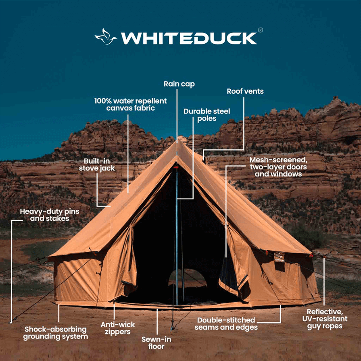 Used - 20' Regatta Bell Tent - Sandstone