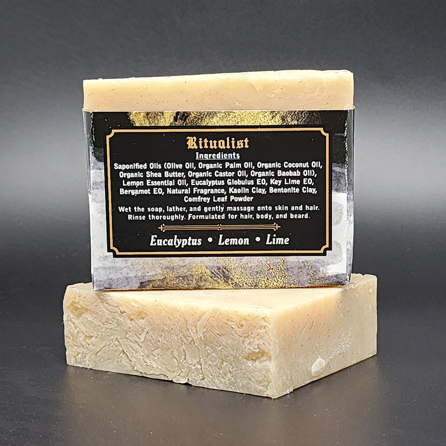 "Ritualist" Handmade Vegan Bar Soap for Hair, Body and Beard