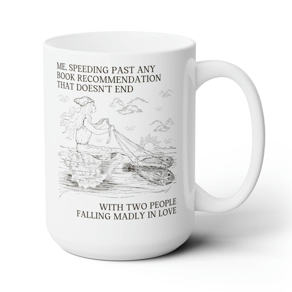 Romance Novel Mug | 15 oz. Silly Bookish Coffee Mug for Romance Reader