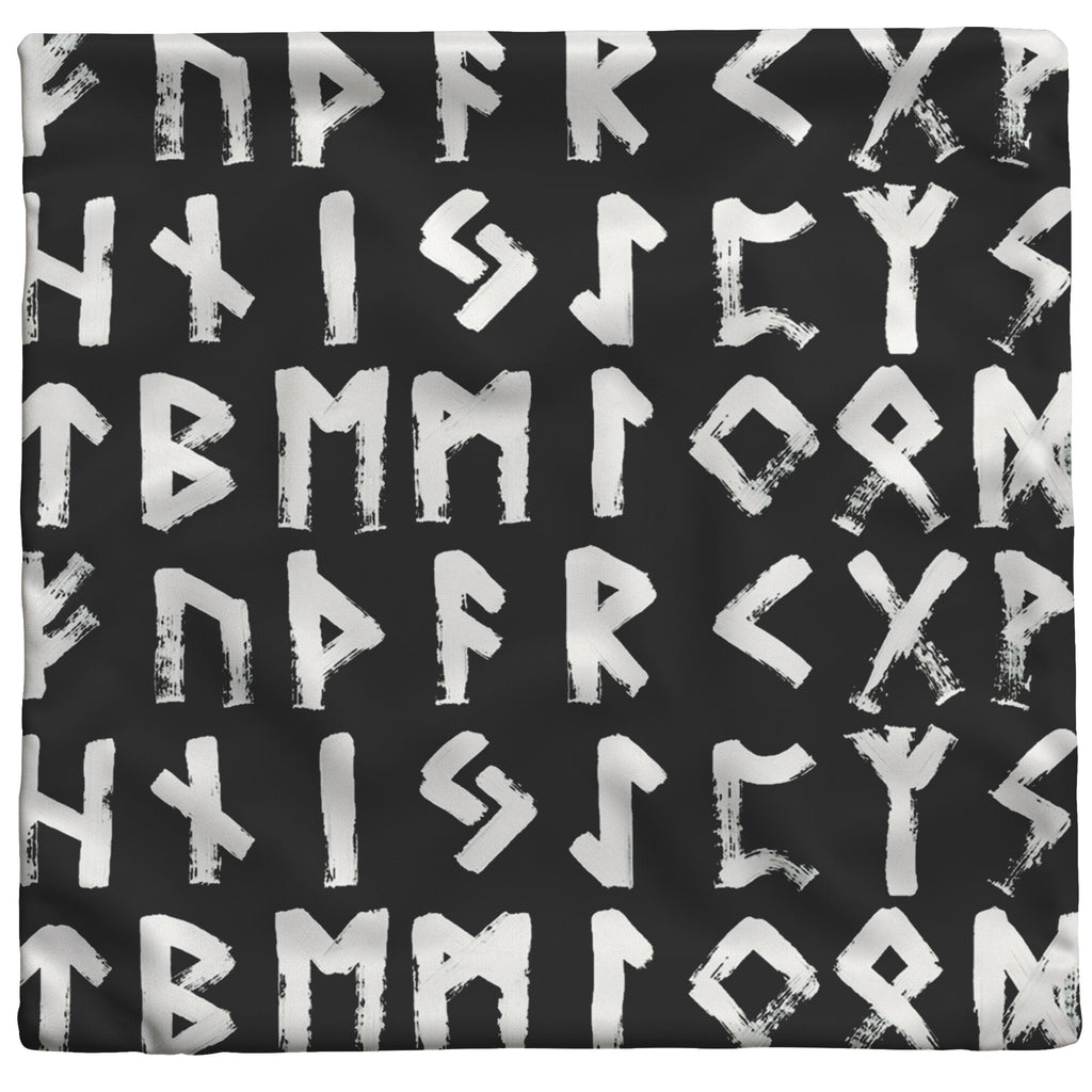 "Elder Futhark Runes" Throw Pillow