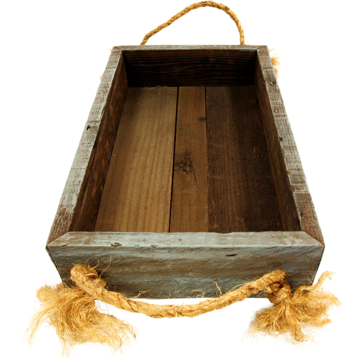 Rustic Redwood Planter Box Set with Rope Handles (9-Piece Collection)
