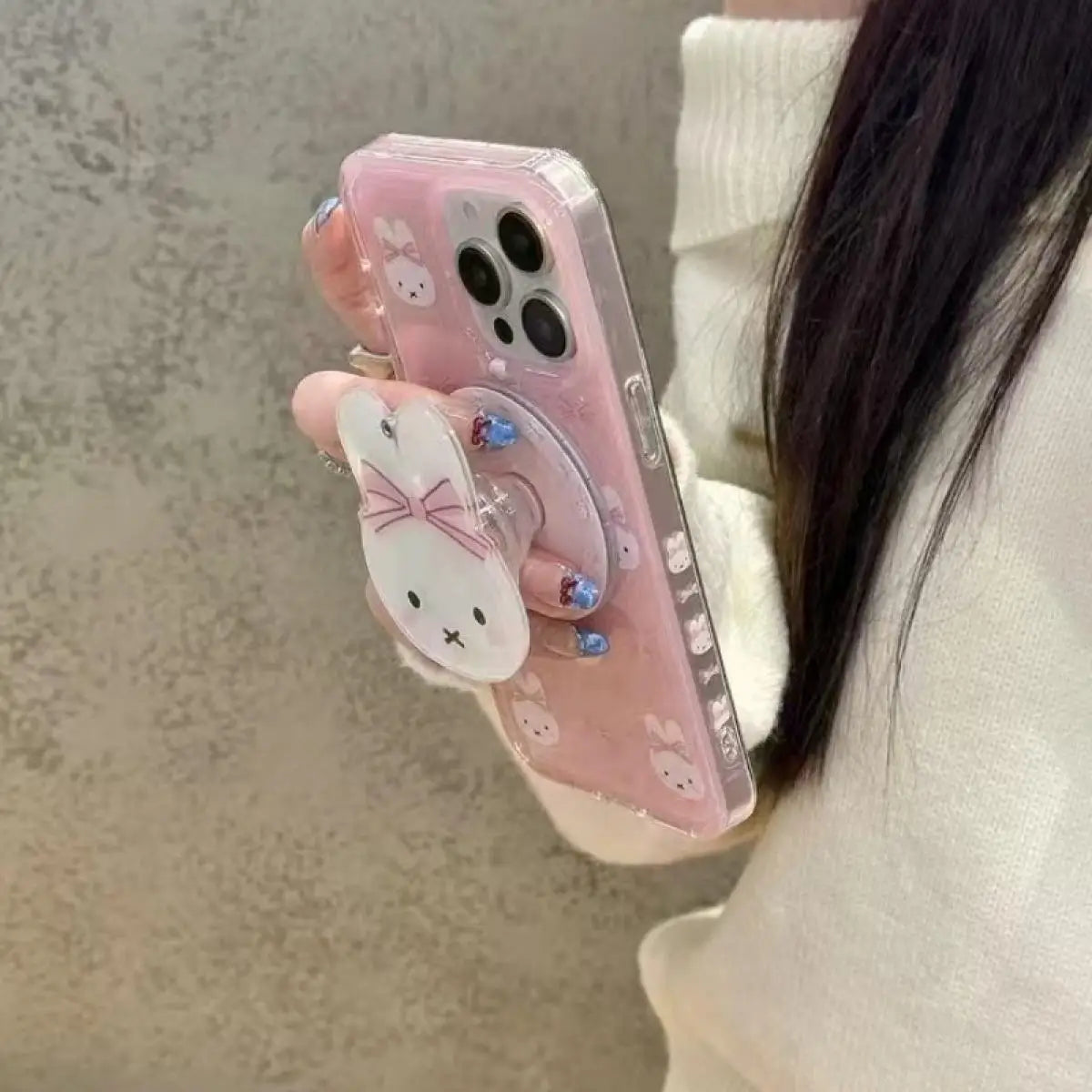 Miffy Kawaii Cartoon Mobile Phone Case Cute Anime Rabbit Phone Case