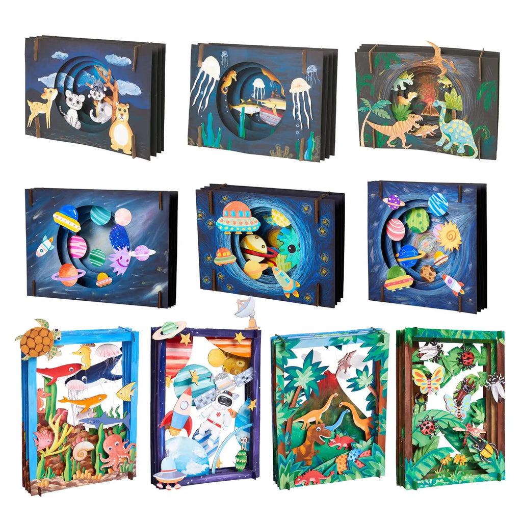 3D Coloring Craft Kit – DIY Art & Puzzle Set for Kids