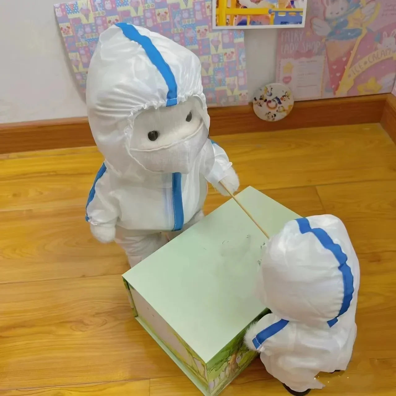 Teddy Bear Plush Doll with Changeable Clothes