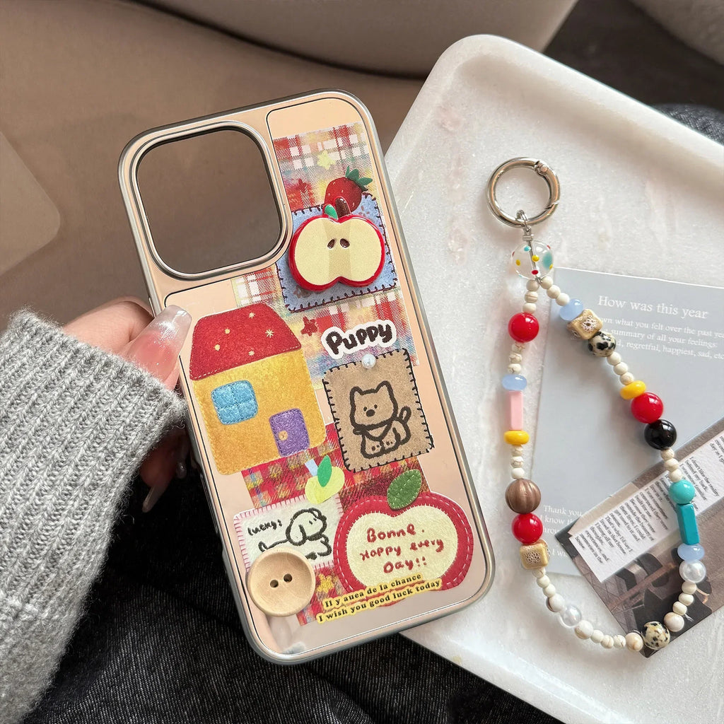 Ins 3D Phone Case with Lanyard For iPhone