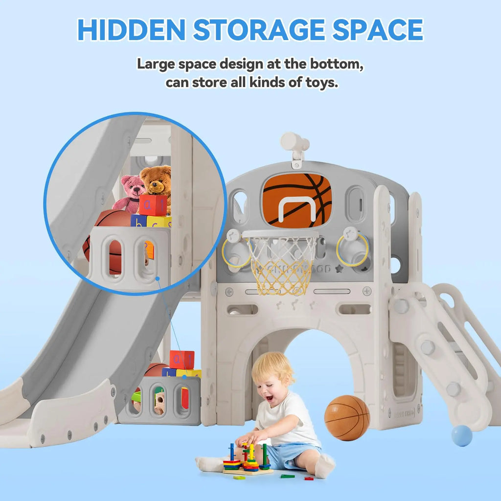 8-in-1 Toddler Slide and Playset
