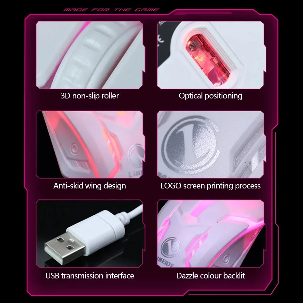 RGB Backlit Wired Gaming Mouse (Buy 1 Get 2 Free)