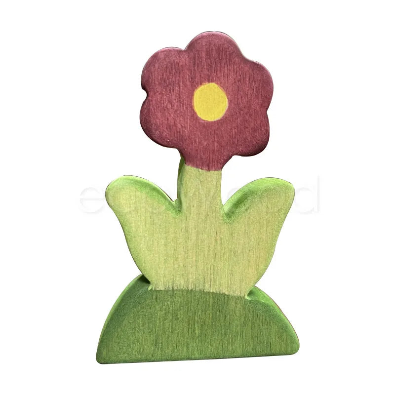 Kids Wooden Scene Building Toy Set – Montessori Pretend Play Educational Toys