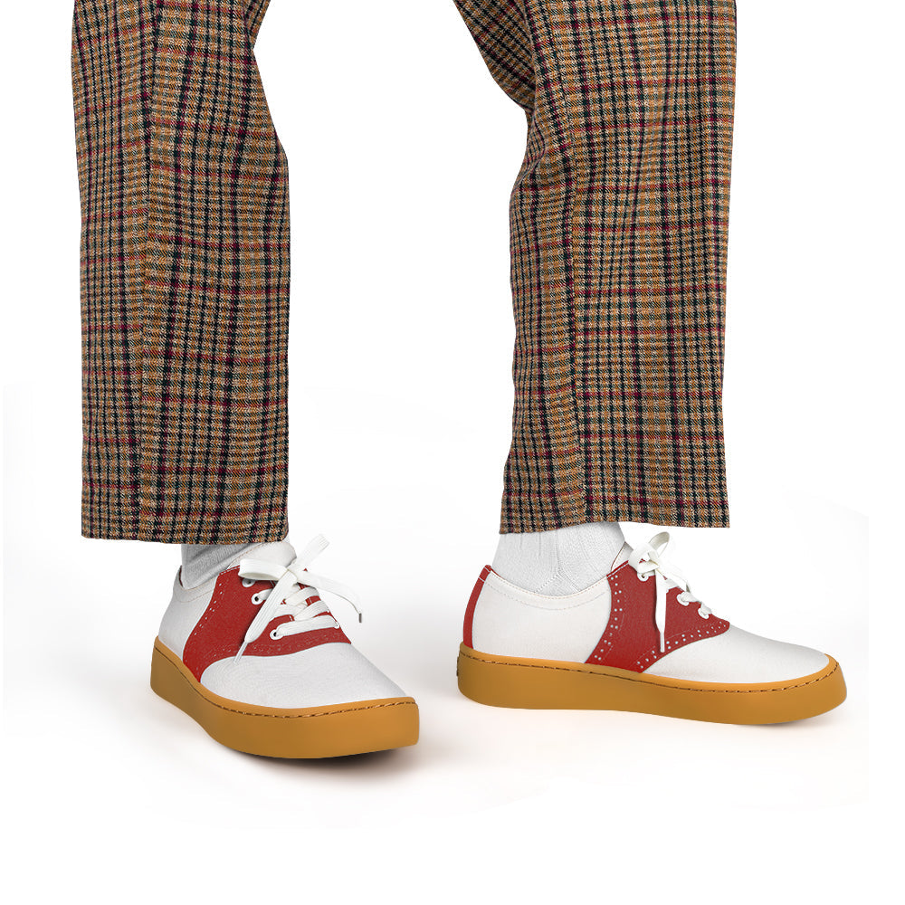 Saddle Red Casual Sneaker
