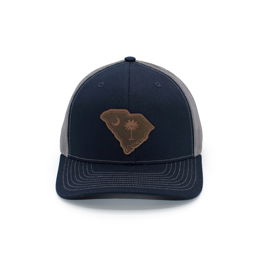 SC State Flag Leather Patch Hat