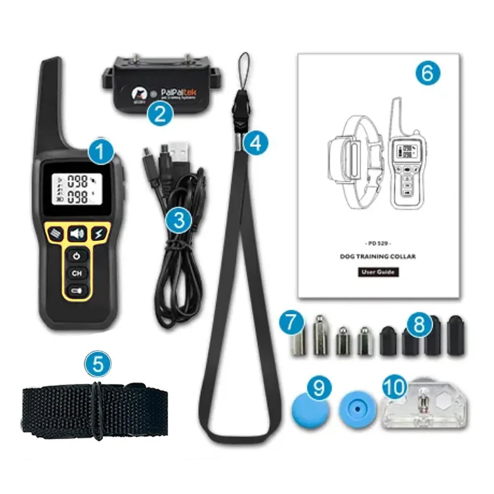 Dog Training Collar with Remote | 1000M Range, Waterproof & Rechargeable