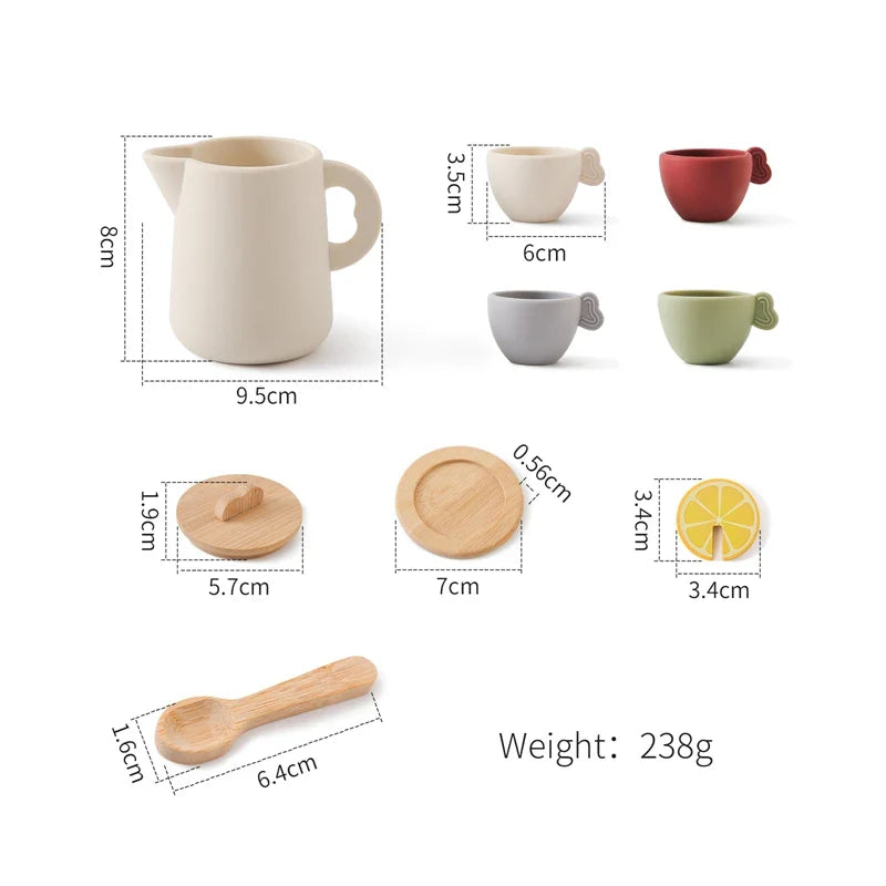 Wooden Objects Balance Board – Stacking & Threading Toy