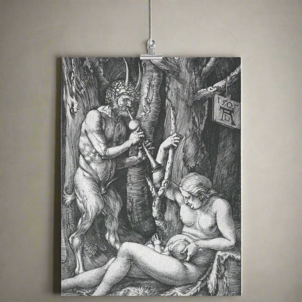 "The Satyr Family" by Albrecht Dürer Matte Poster