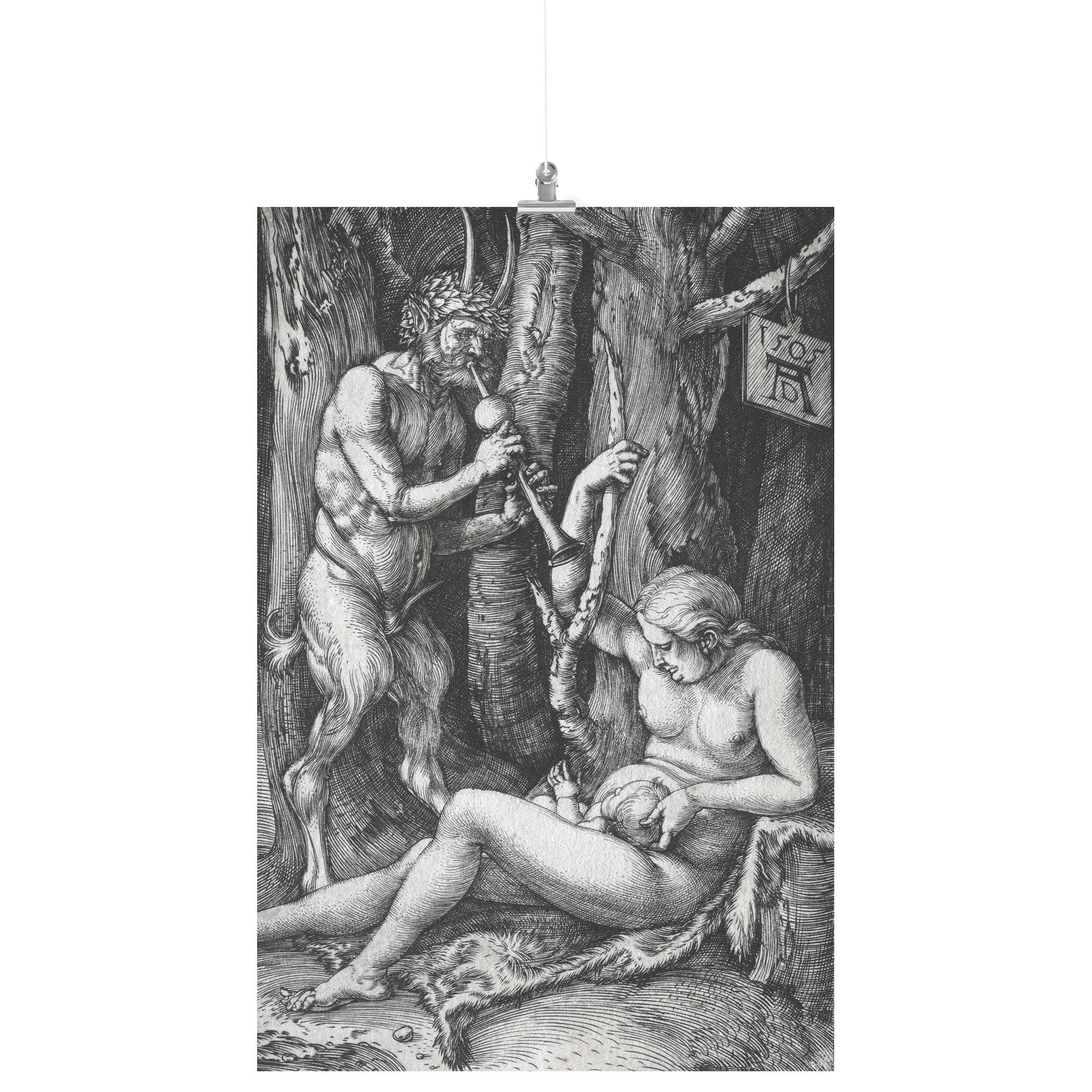 "The Satyr Family" by Albrecht Dürer Matte Poster