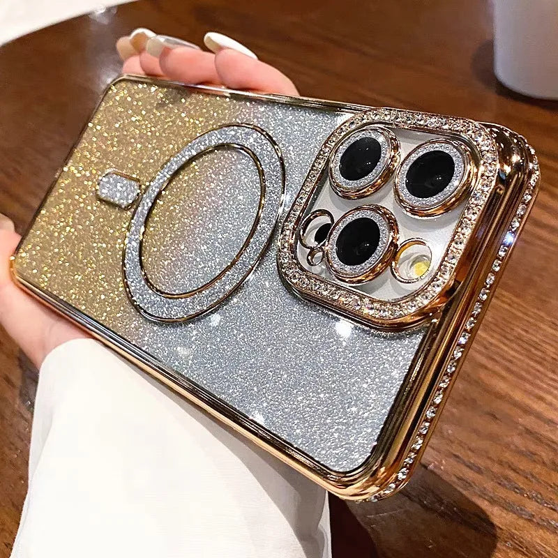 Luxury Gradient Diamond Magsafe Case For iPhone