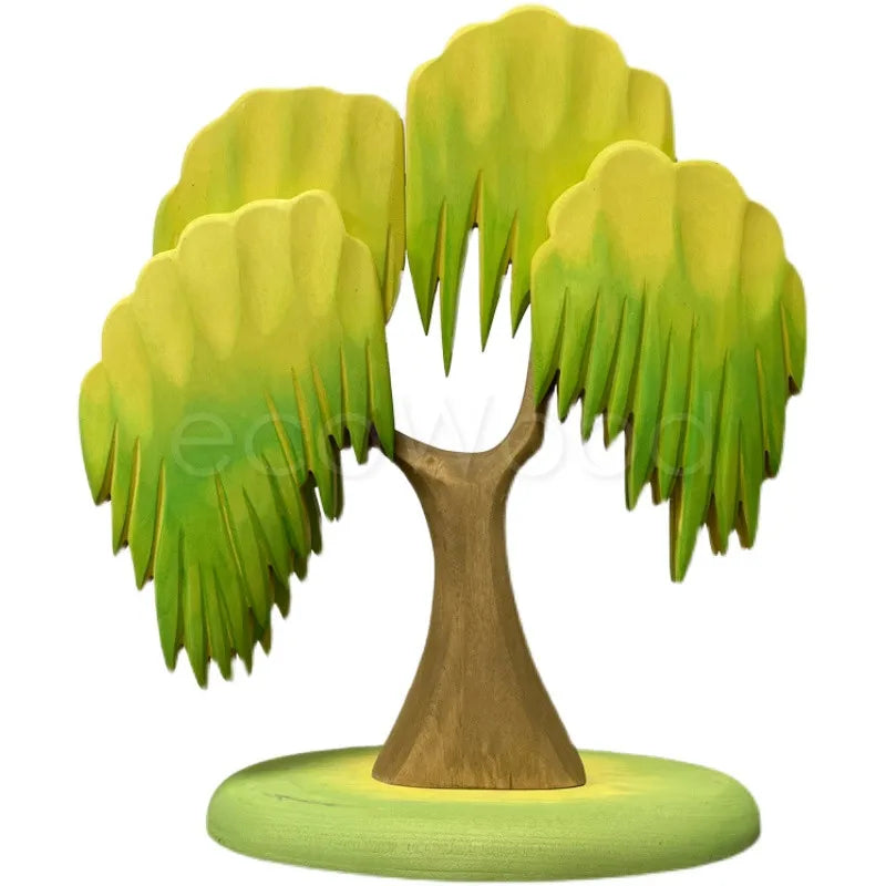 Kids Wooden Scene Building Toy Set – Montessori Pretend Play Educational Toys
