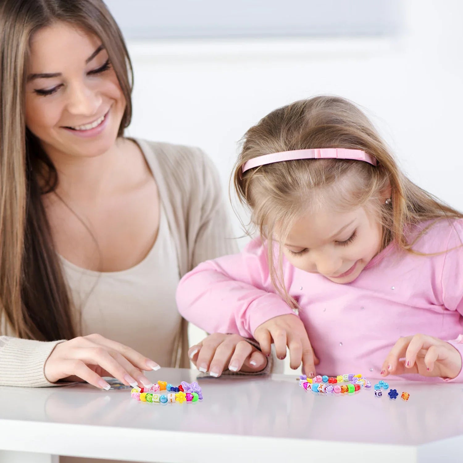 Kids DIY Bead Jewelry Making Kit – Creative Craft Set for Girls