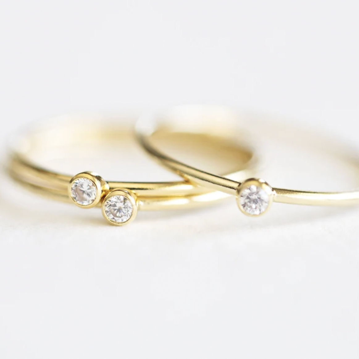 CLEAR CUBIC ZIRCONIA DIAMOND RING