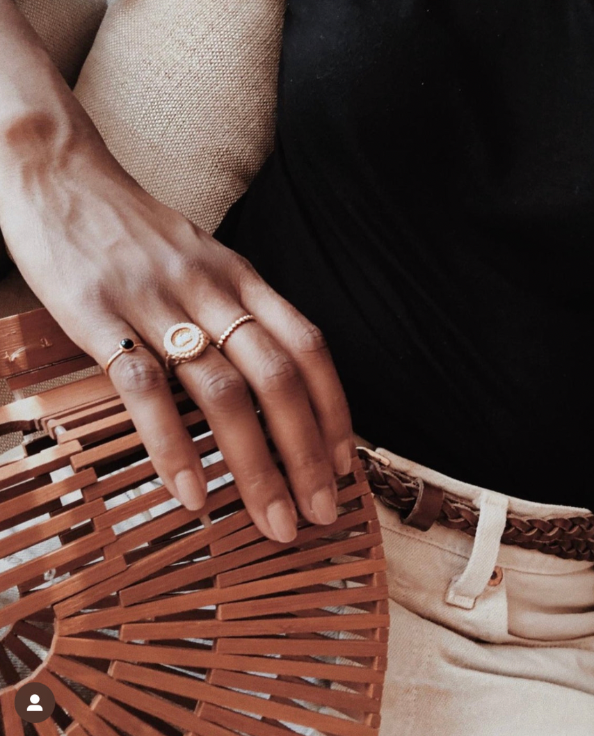 ONYX 5MM GEMSTONE RING