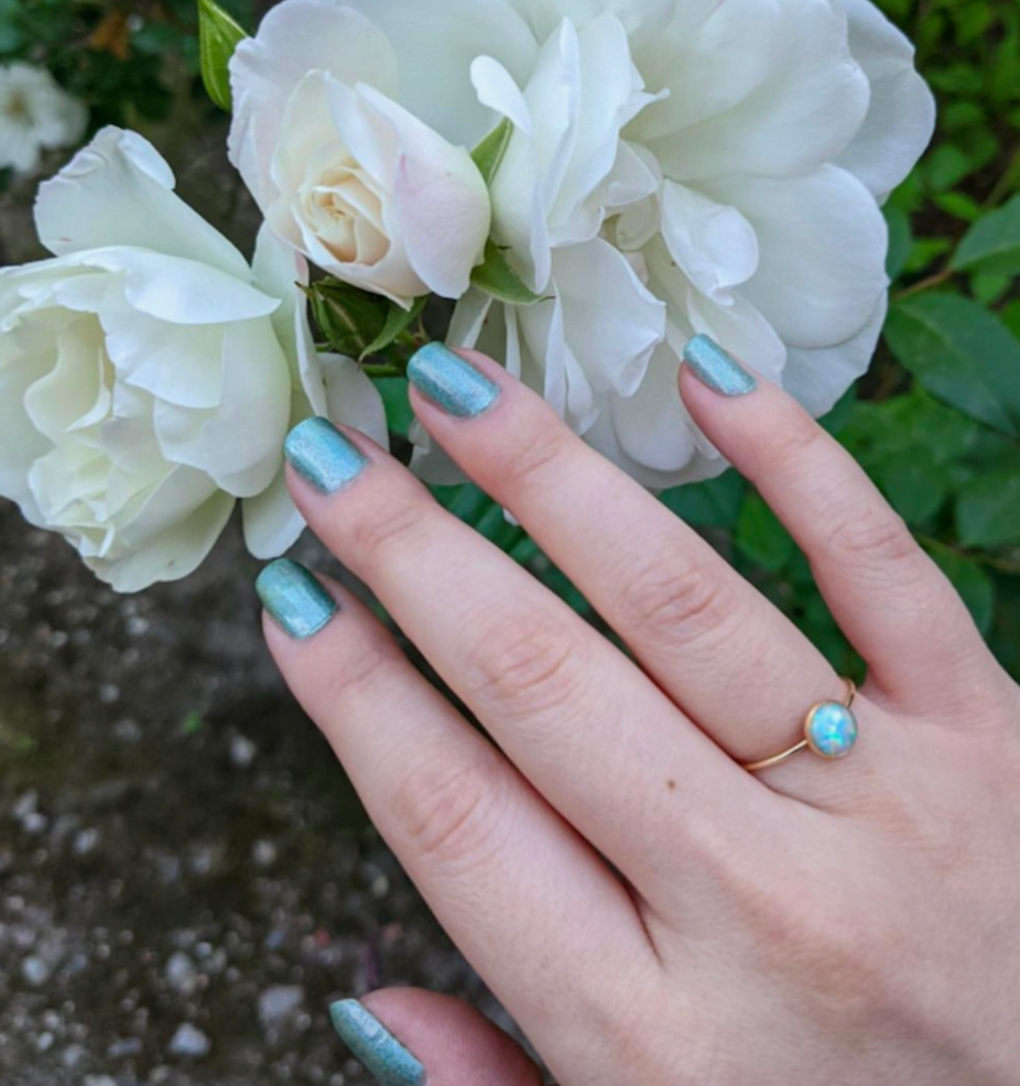 MARION LARGE 6MM OPAL RING