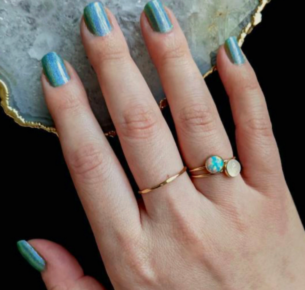 MARION LARGE 6MM OPAL RING