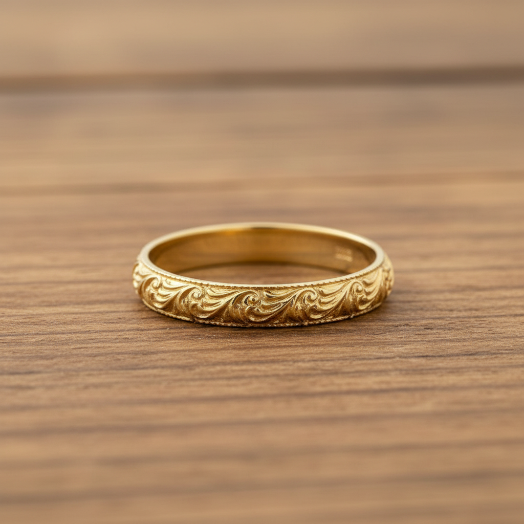 14k gold filled SWIRL BAND RING