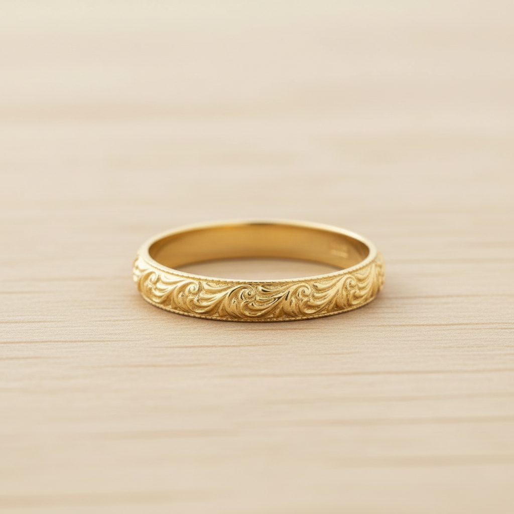 14k gold filled SWIRL BAND RING