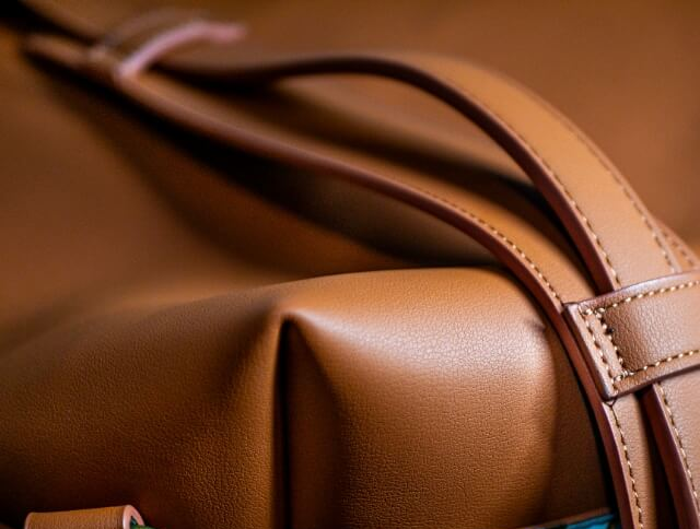 Geometric Design Vegan Leather Backpack